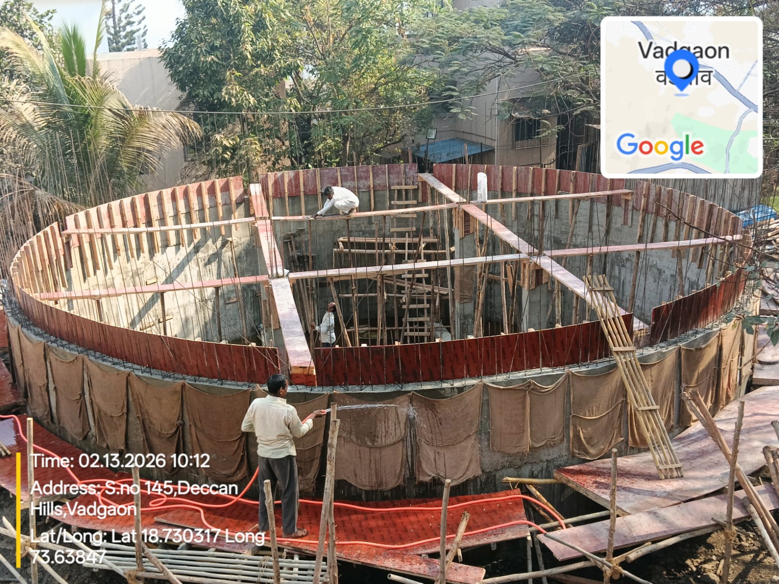 13 FEB SW-17 GSR DH - CURING & ROOF BEAMS , SLAB SHUTTERING WORK